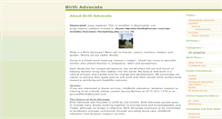 Desktop Screenshot of birthadvocate.com