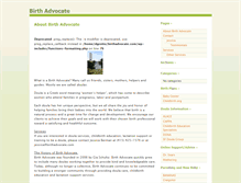 Tablet Screenshot of birthadvocate.com